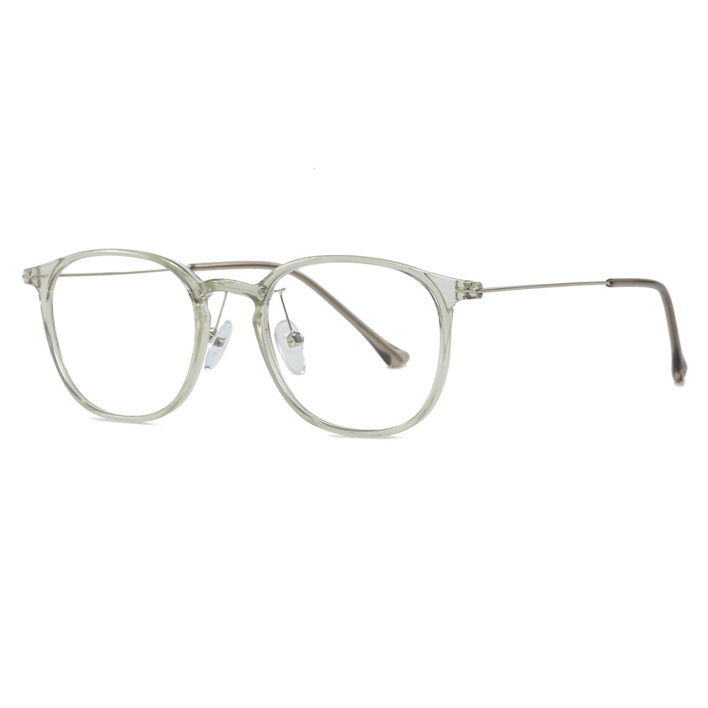 Oval-shaped eyeglass frame