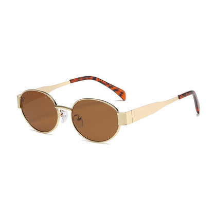 Oval Sunglasse Street Photograph Glasses for Women