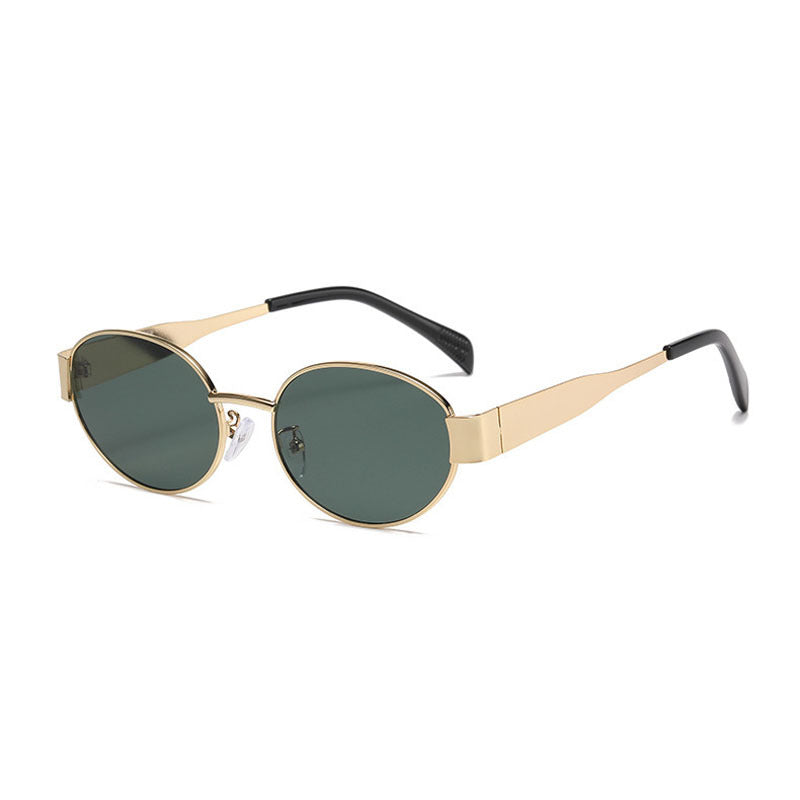 Oval Sunglasse Street Photograph Glasses for Women