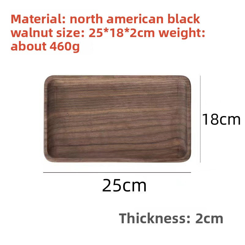 oval wooden tray solid wood rectangular plate