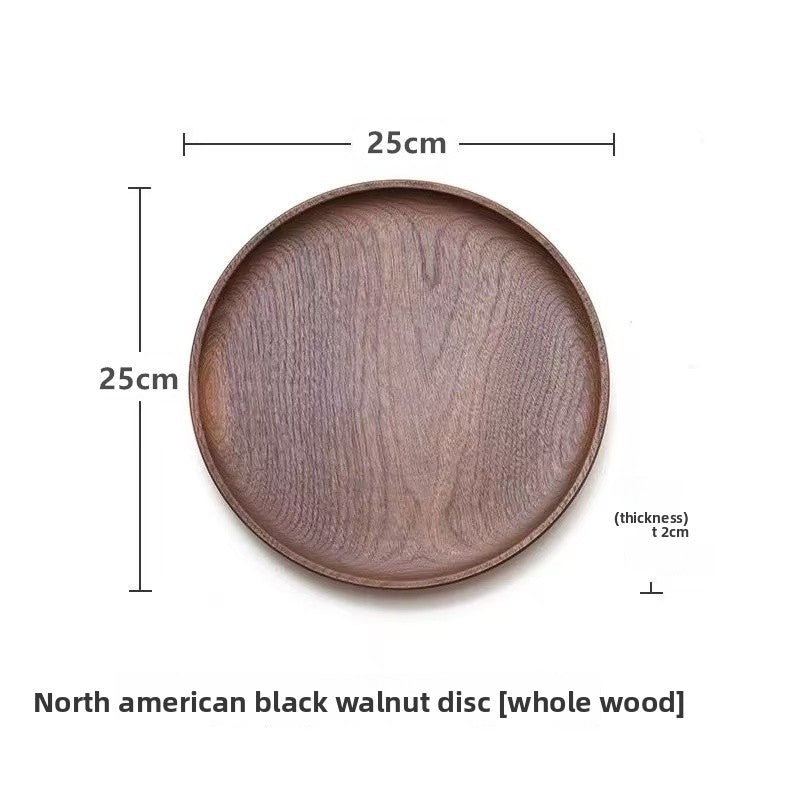 oval wooden tray solid wood rectangular plate