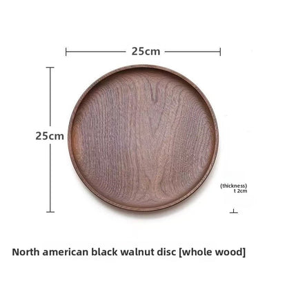 oval wooden tray solid wood rectangular plate