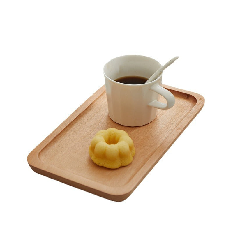 oval wooden tray solid wood rectangular plate
