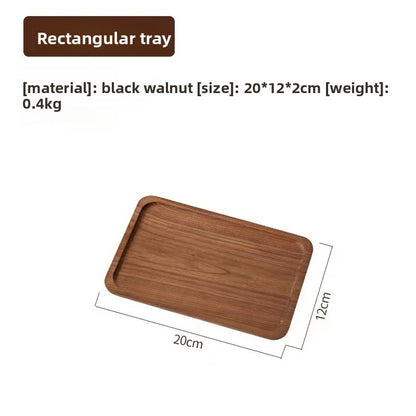 oval wooden tray solid wood rectangular plate