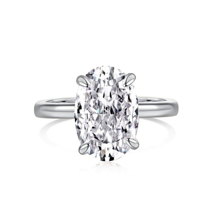 Oval Zircon Wedding Ring