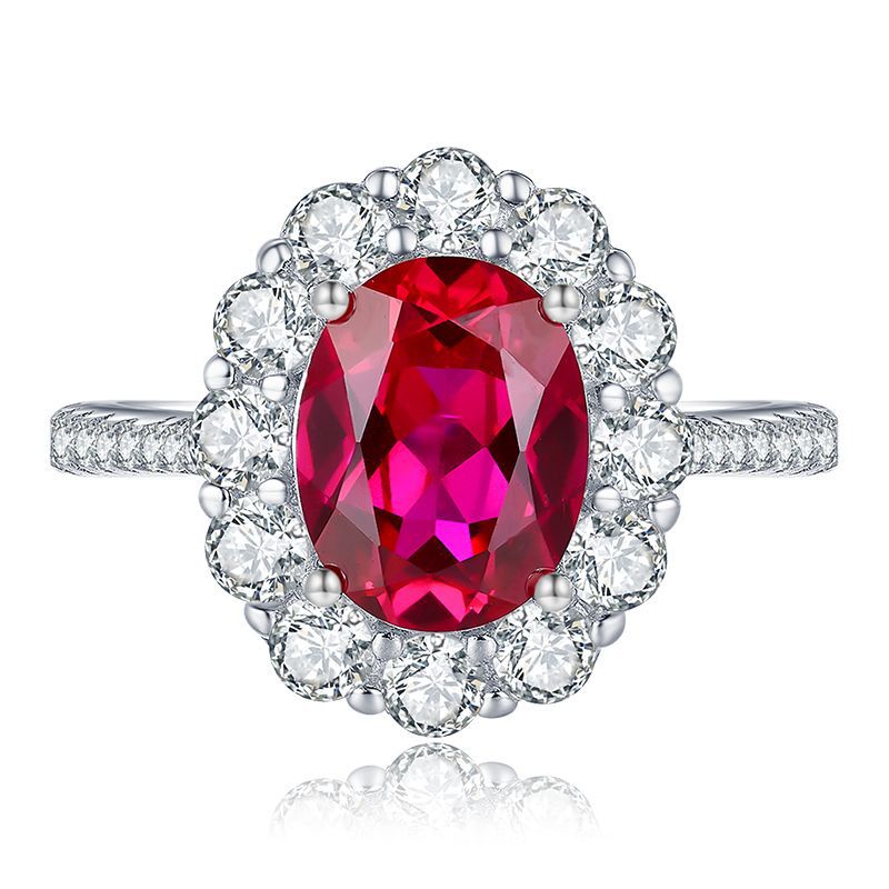 Oval zirconia ring