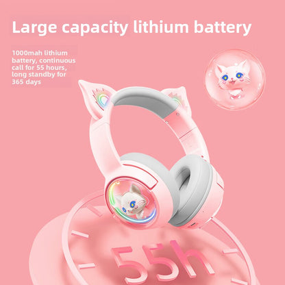 Over-ear Bluetooth headphones