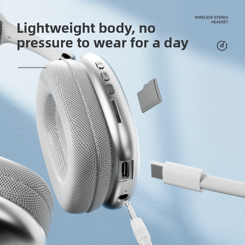 over-ear Bluetooth headphones
