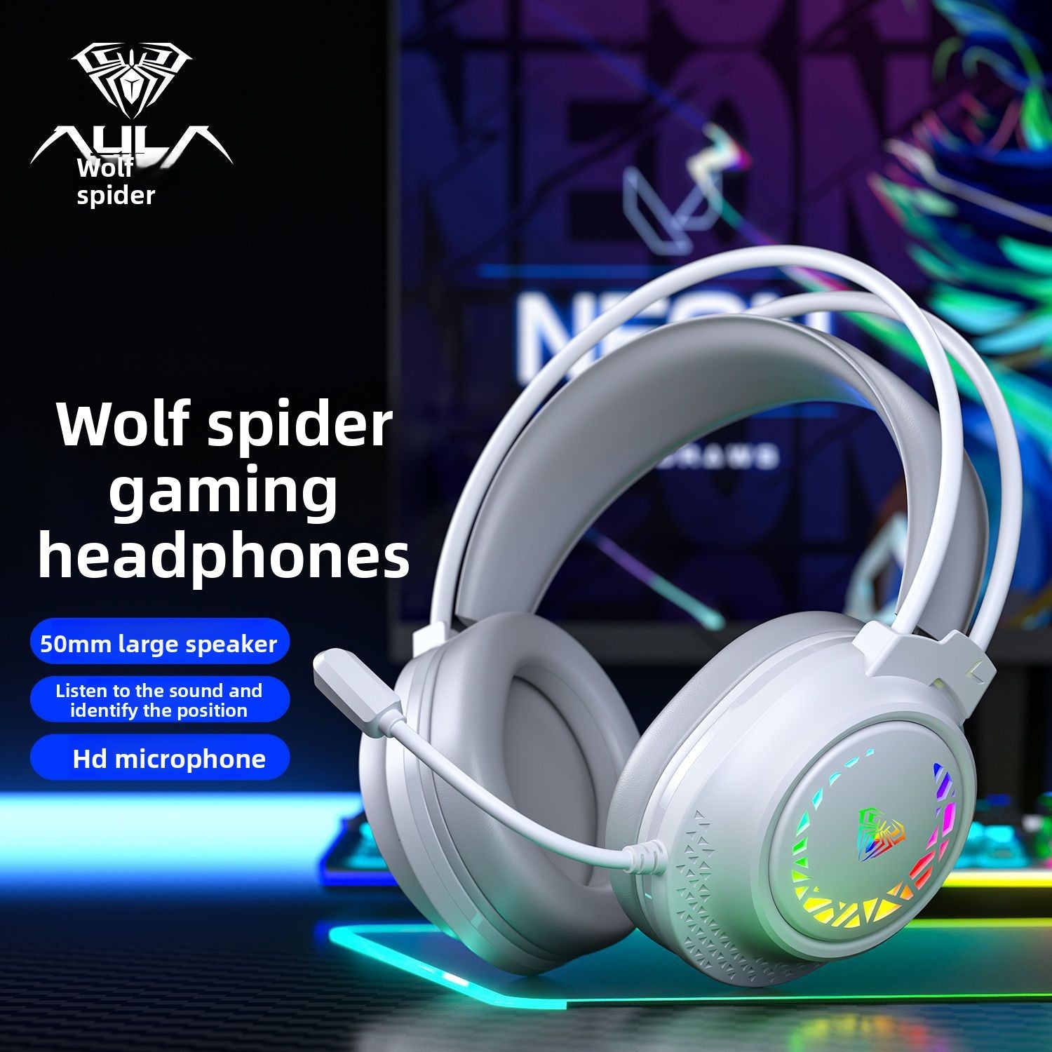 Over-ear wired headphones