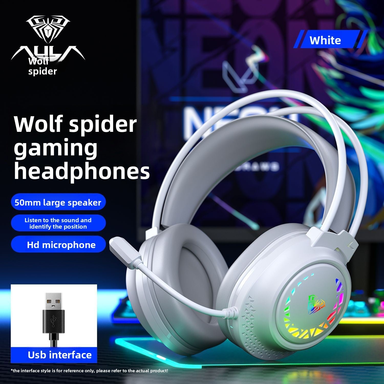 Over-ear wired headphones