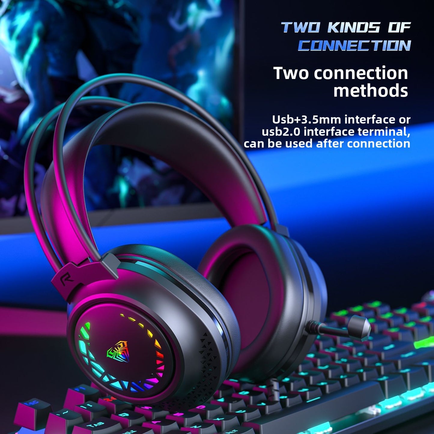 Over-ear wired headphones