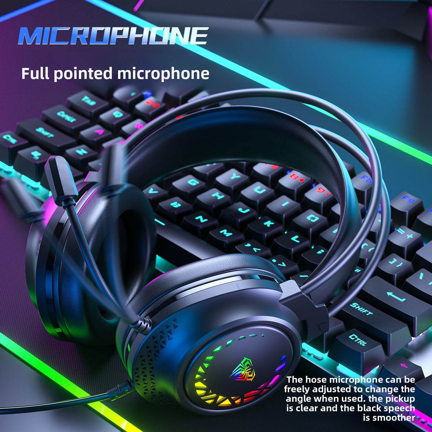 Over-ear wired headphones
