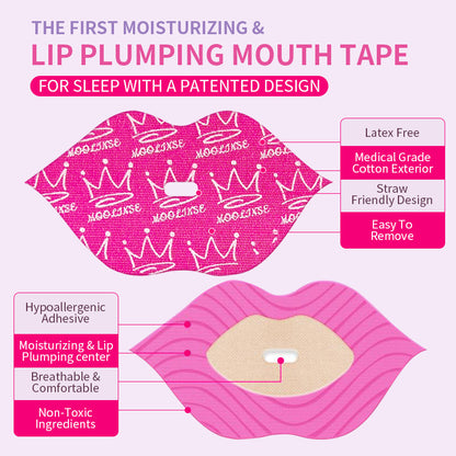 Overnight lip moisturizing patches