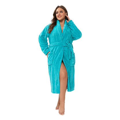 Oversized Coral Fleece Bathrobe Quick Drying
