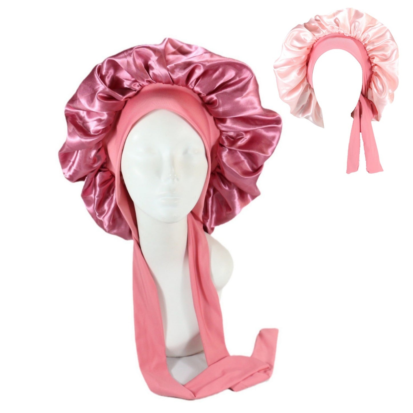 Oversized Double Layer Satin Sleep Cap