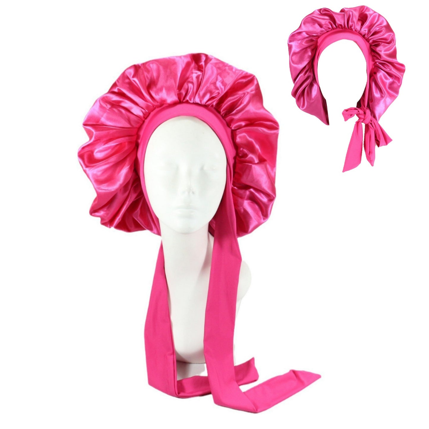 Oversized Double Layer Satin Sleep Cap