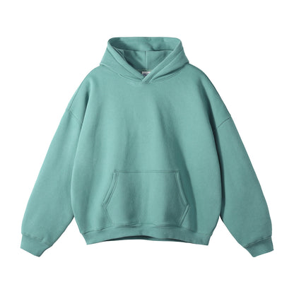 Oversized Fleece-Lined Hooded Sweatshirt and Pants Set