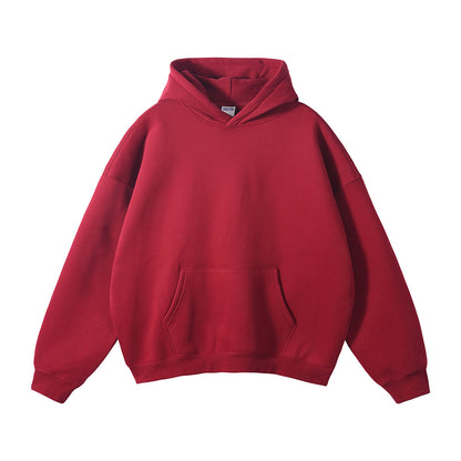 Oversized Fleece-Lined Hooded Sweatshirt and Pants Set
