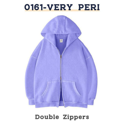 Oversized Fleece-Lined Hooded Sweatshirt