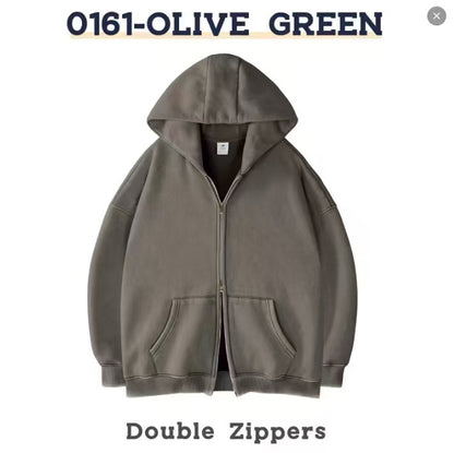 Oversized Fleece-Lined Hooded Sweatshirt