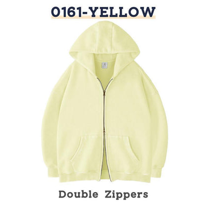 Oversized Fleece-Lined Hooded Sweatshirt