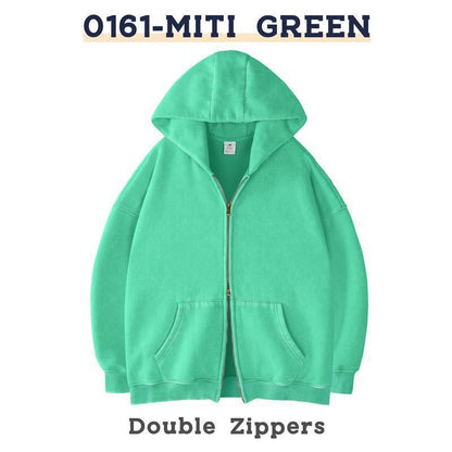Oversized Fleece-Lined Hooded Sweatshirt