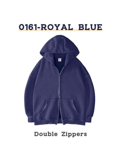 Oversized Fleece-Lined Hooded Sweatshirt