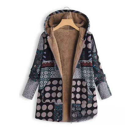 Oversized Hooded Cotton Linen Coat