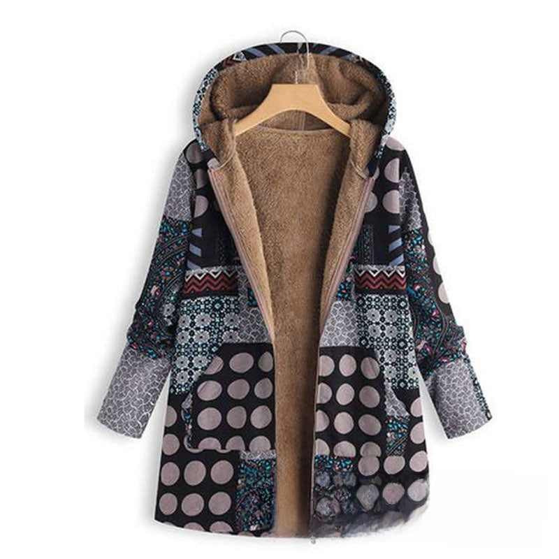 Oversized Hooded Cotton Linen Coat
