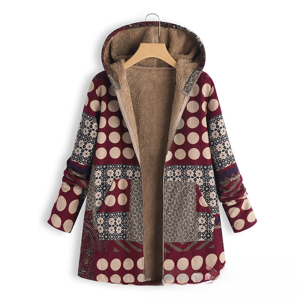 Oversized Hooded Cotton Linen Coat