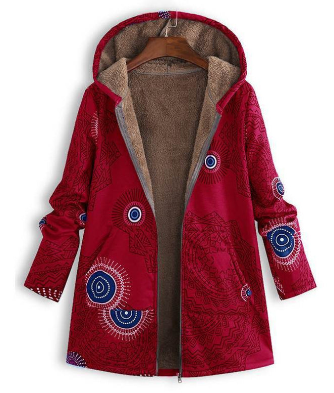Oversized Hooded Cotton Linen Coat