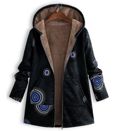 Oversized Hooded Cotton Linen Coat