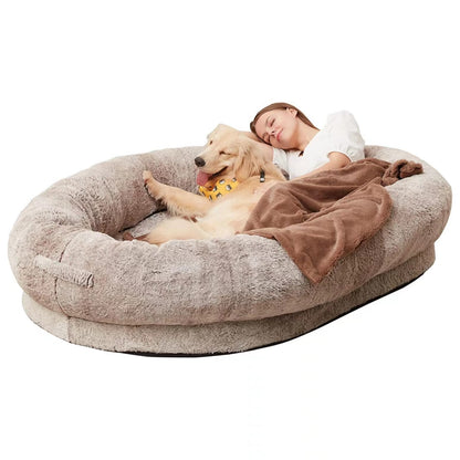 Oversized Human and Pet Shared Bed