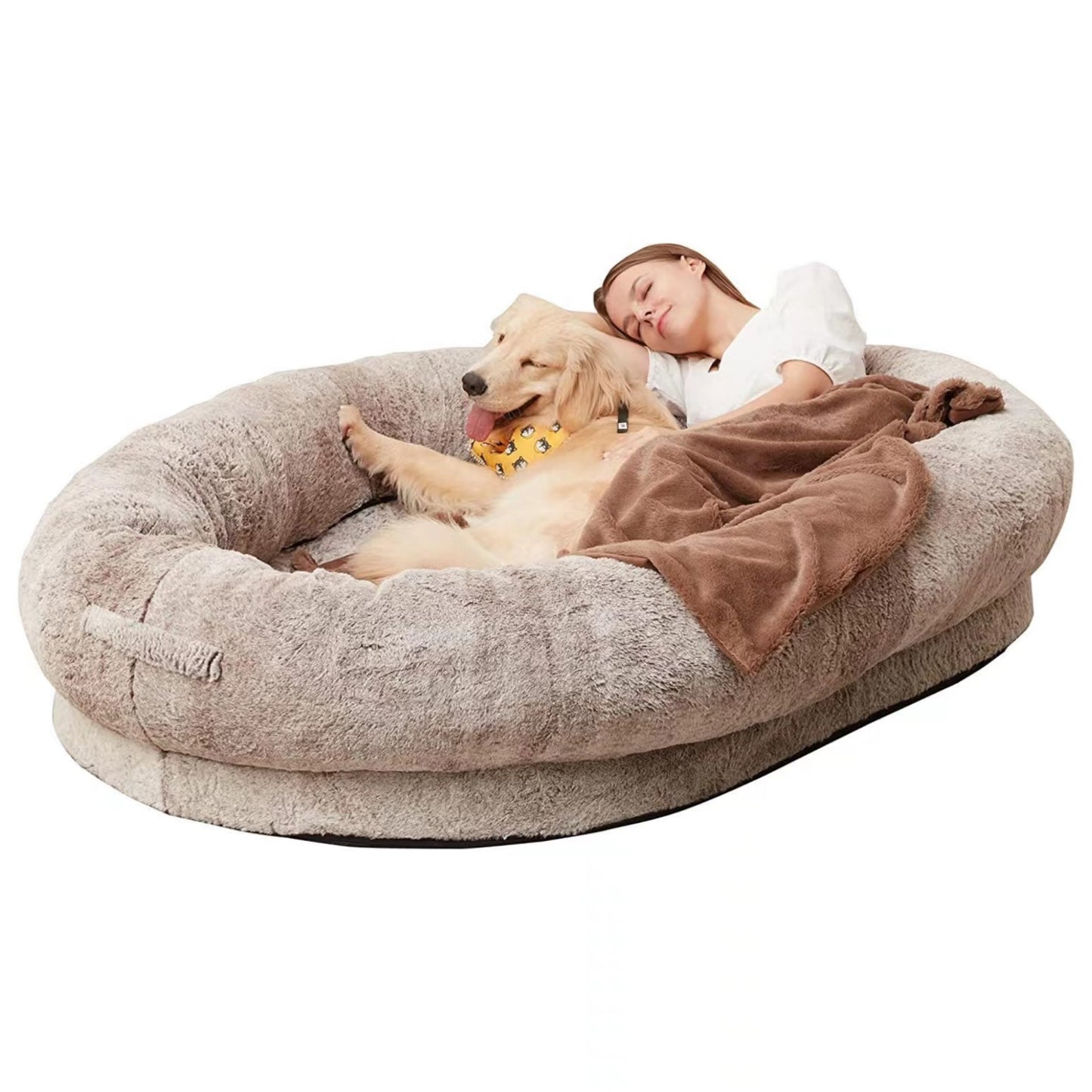 Oversized Human and Pet Shared Bed