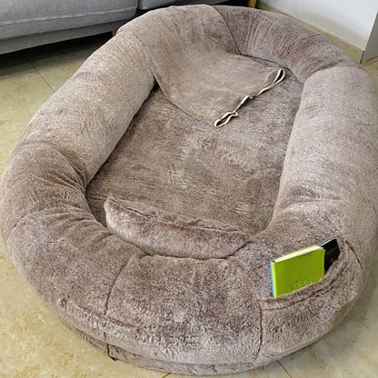 Oversized Human and Pet Shared Bed