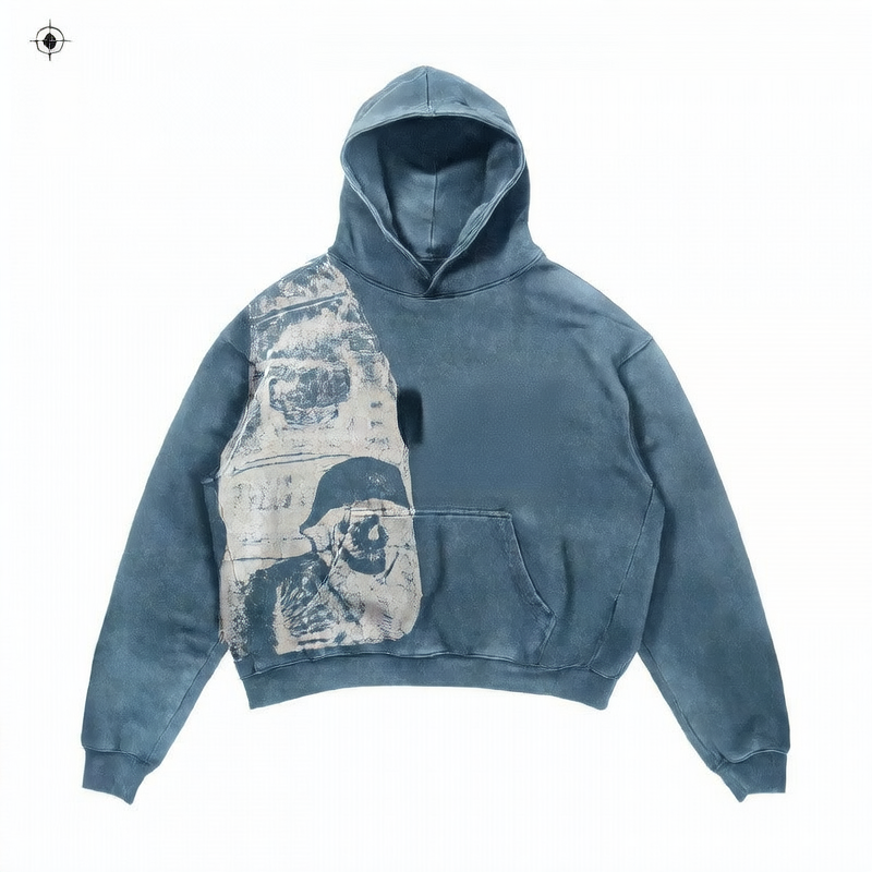 Oversized Print Hoodie Streetwear Sweatshirt