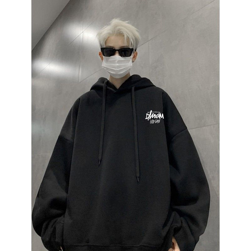 Oversized Pure Cotton Hooded Sweatshirt