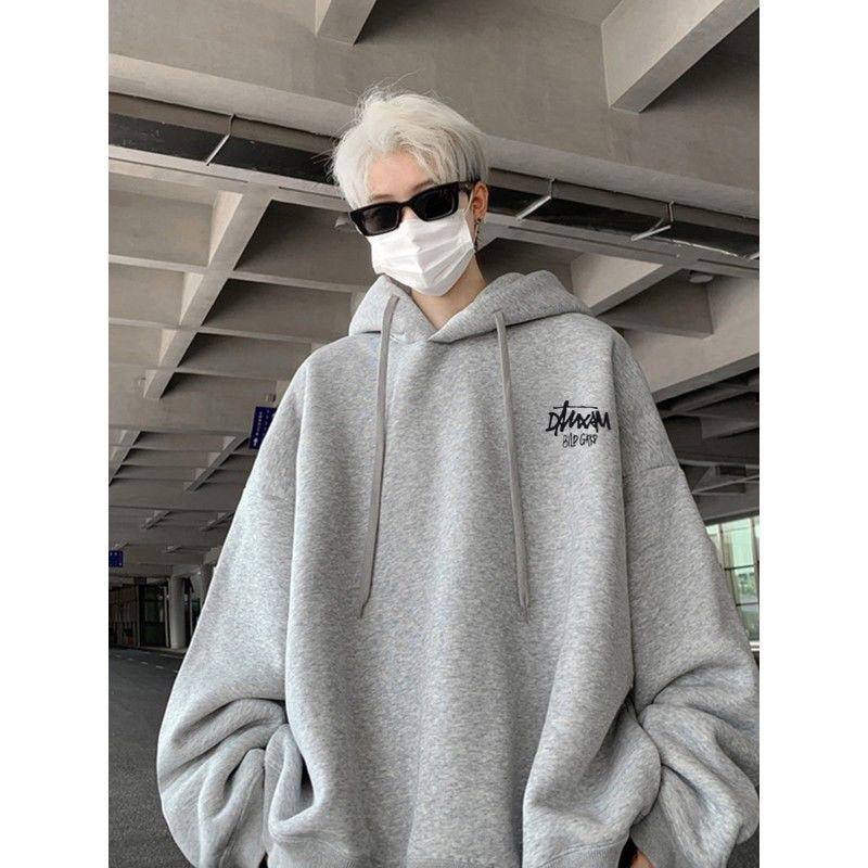Oversized Pure Cotton Hooded Sweatshirt