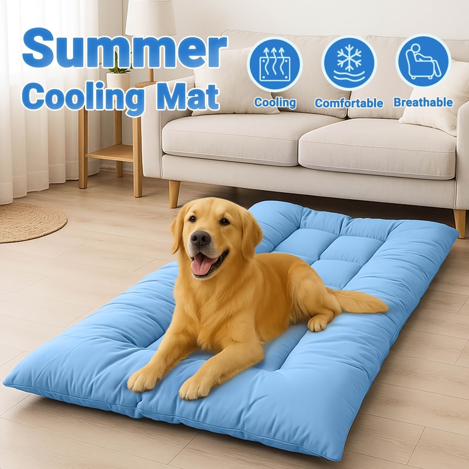 Oversized Summer Cooling Pet Pad