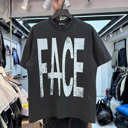 Oversized Vintage Washed Print T-Shirt