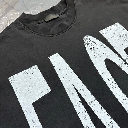 Oversized Vintage Washed Print T-Shirt