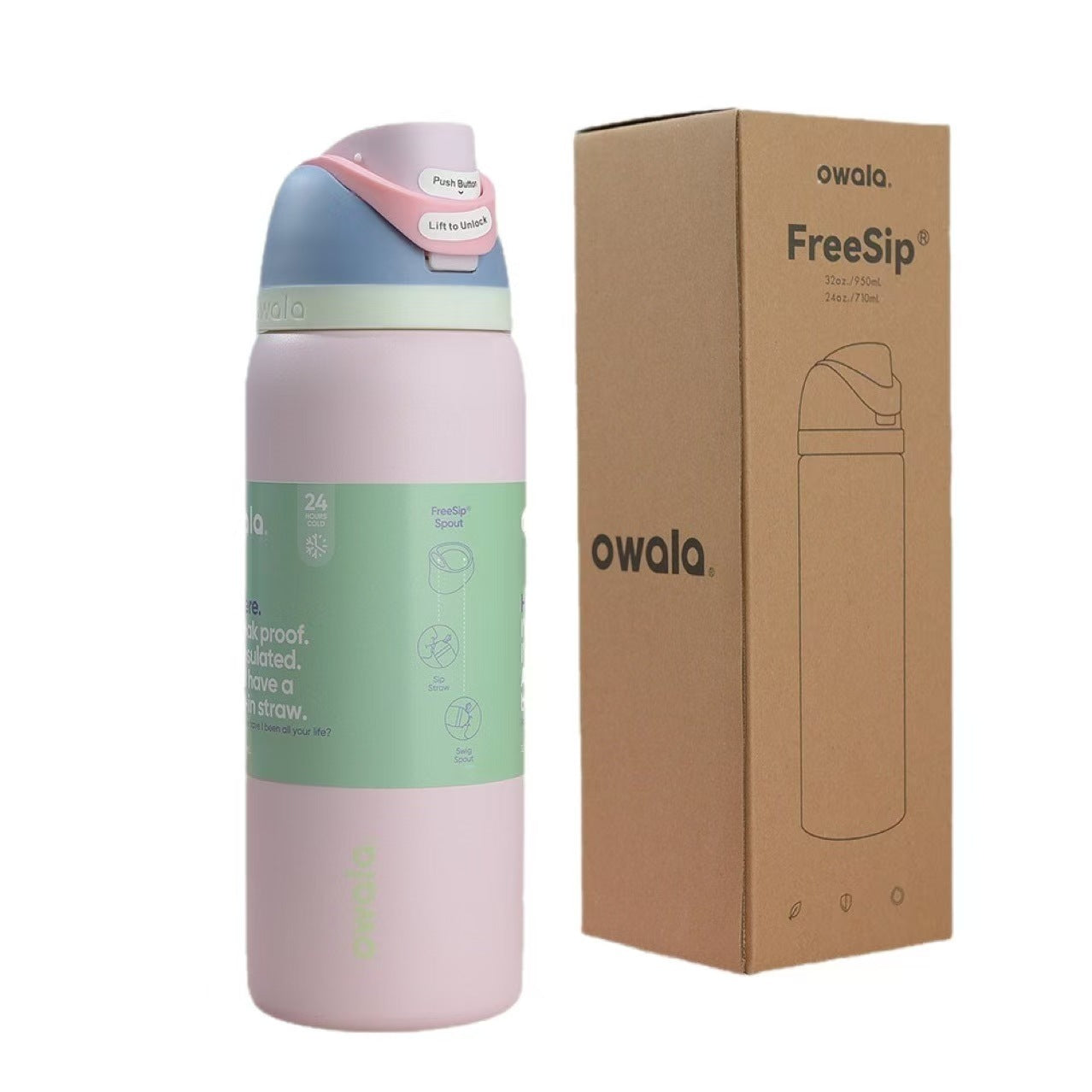 Owala Stainless Steel Vacuum Insulation Water Bottle