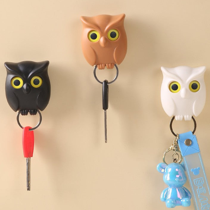 Owl Shaped Magnetic Key Hook Strong Holder