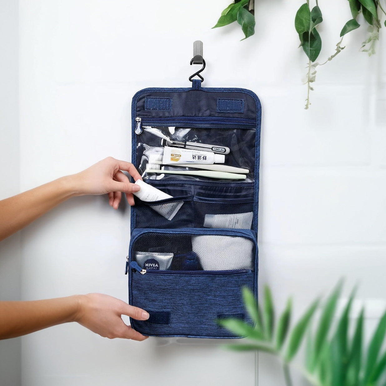 Oxford Cloth Travel Toiletry Bag