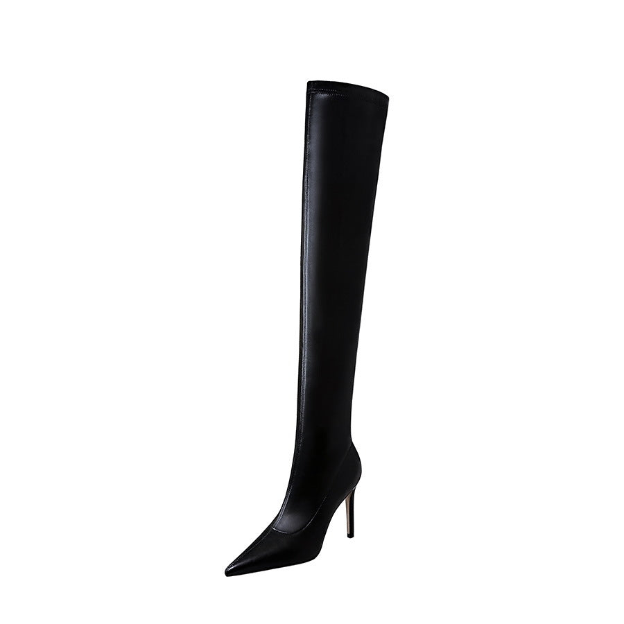 Padded ankle-length boots