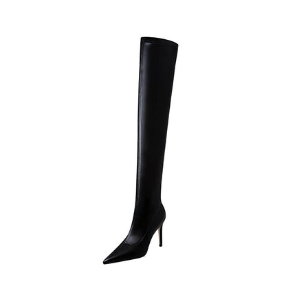 Padded ankle-length boots