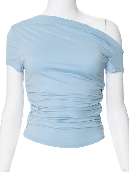 Padded crop-top T-shirt for women