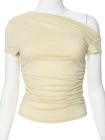 Padded crop-top T-shirt for women