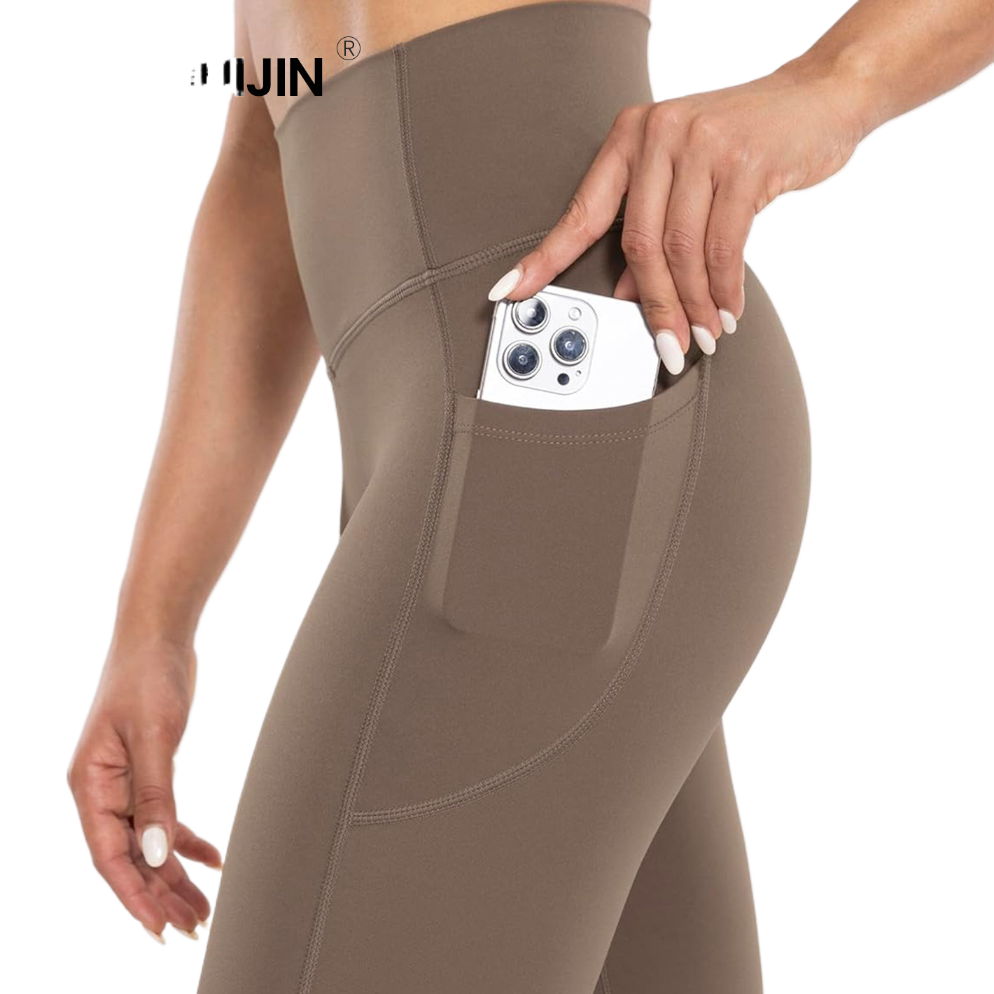 Padded running fitness pants