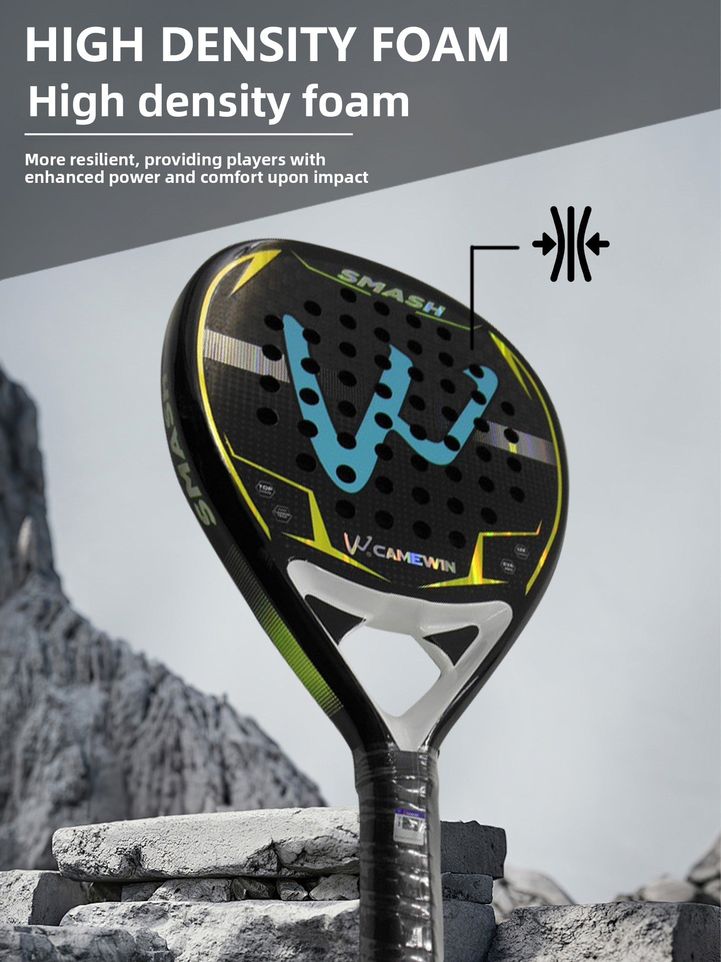 Padel Racket 12K Carbon Fiber Material Adult Professional Cage-Type Student Entry-Level Competition Beach Racket